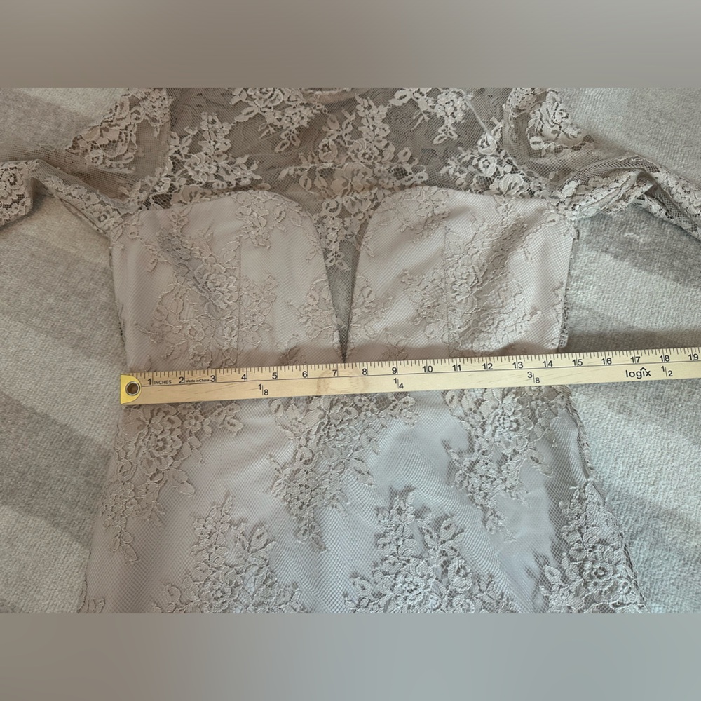 SAYLOR Lace Leondra Mini Dress Nude (Size M) - Picture 11 of 12